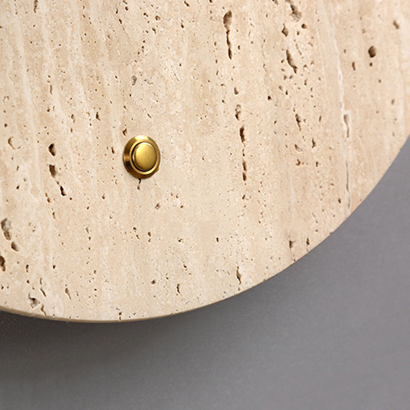 Japanese Glass Oval Round 1-Light Wall Sconce Lamp