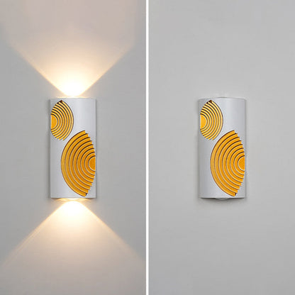 PC Aluminum Textured Rectangle LED Wall Sconce Lamp
