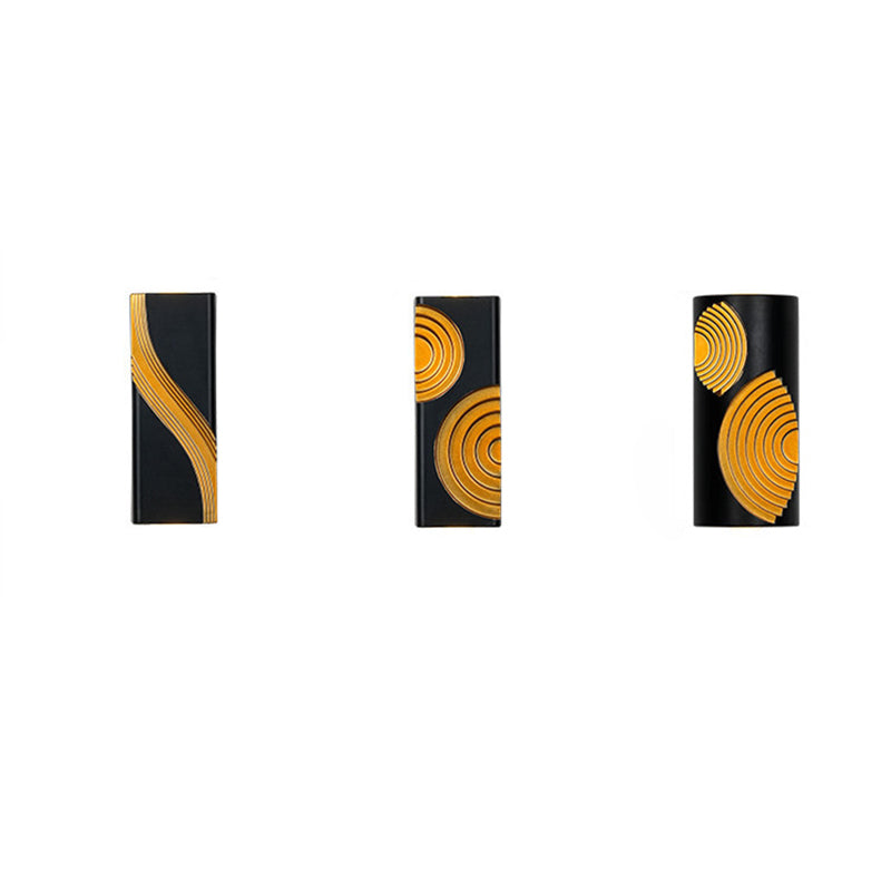 PC Aluminum Textured Rectangle LED Wall Sconce Lamp