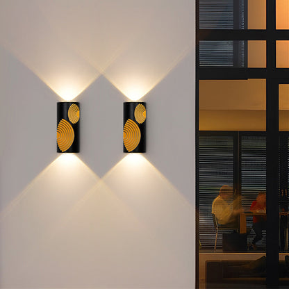 PC Aluminum Textured Rectangle LED Wall Sconce Lamp