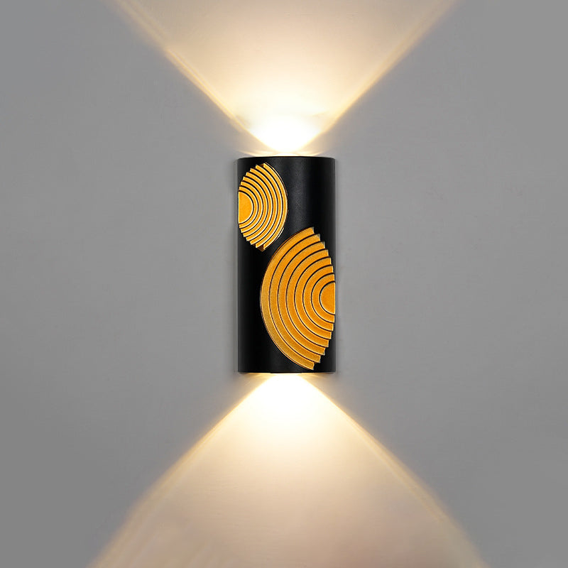 PC Aluminum Textured Rectangle LED Wall Sconce Lamp