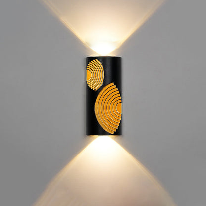 PC Aluminum Textured Rectangle LED Wall Sconce Lamp