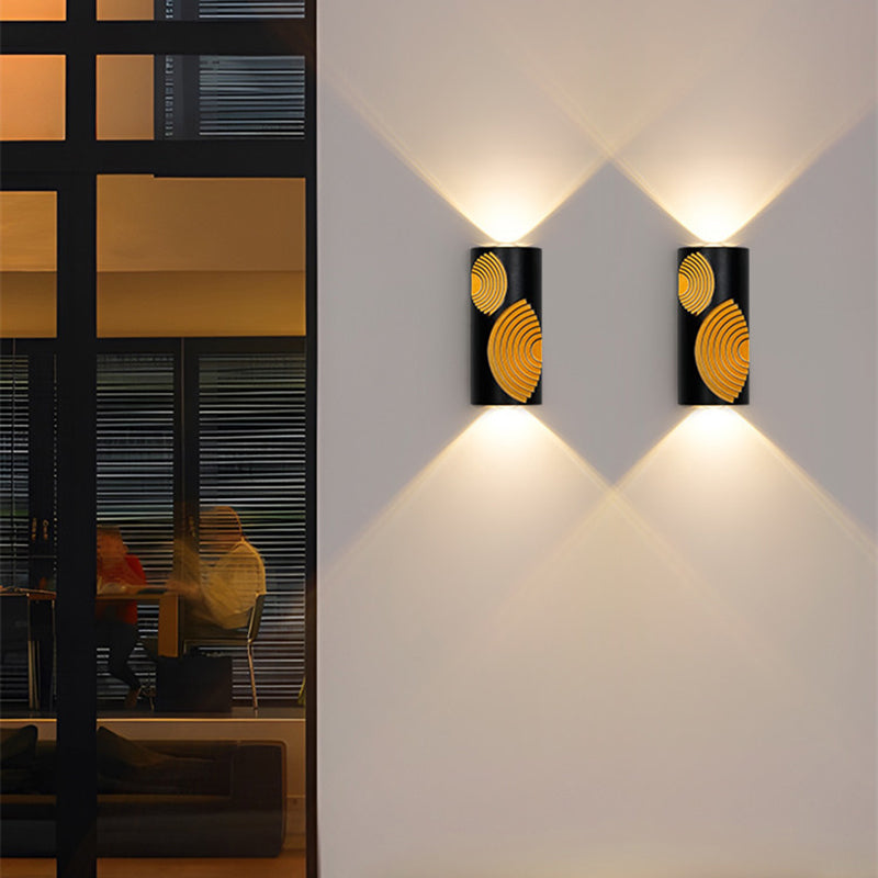 PC Aluminum Textured Rectangle LED Wall Sconce Lamp