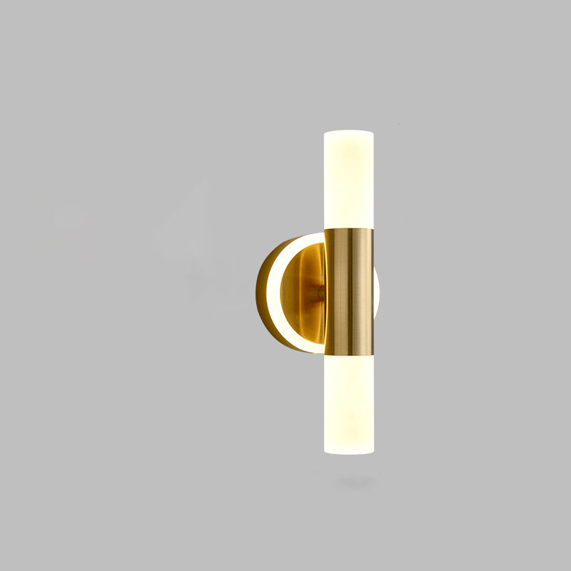 Acrylic & Iron Round Cylinder LED Wall Sconce Lamp