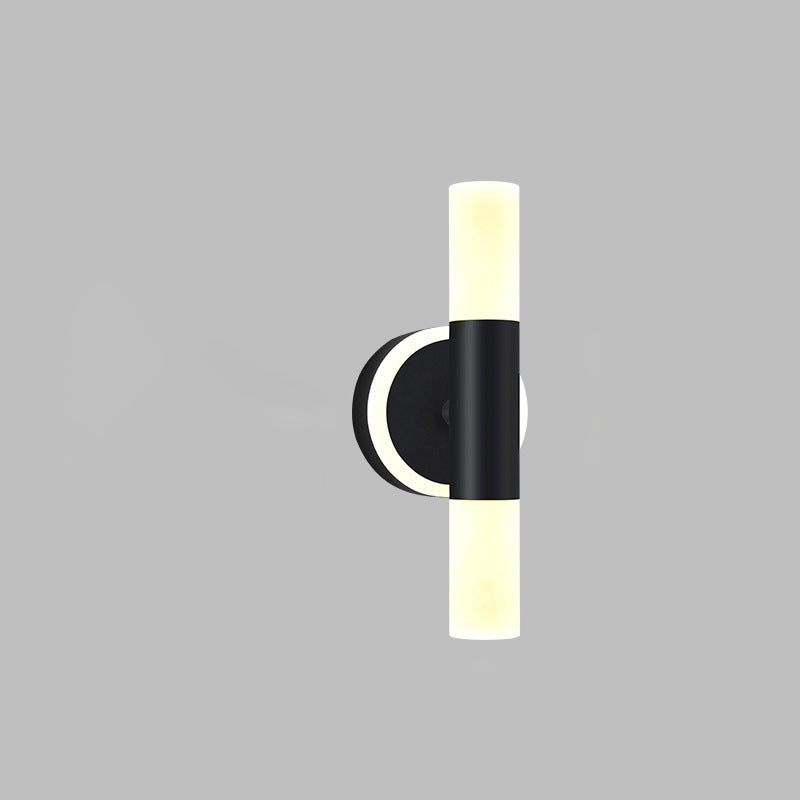 Acrylic & Iron Round Cylinder LED Wall Sconce Lamp
