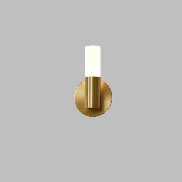 Acrylic & Iron Round Cylinder LED Wall Sconce Lamp