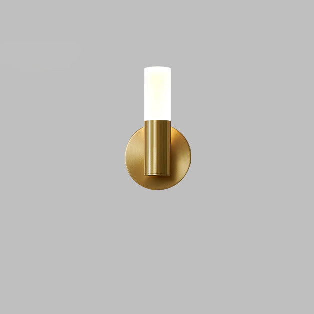 Acrylic & Iron Round Cylinder LED Wall Sconce Lamp