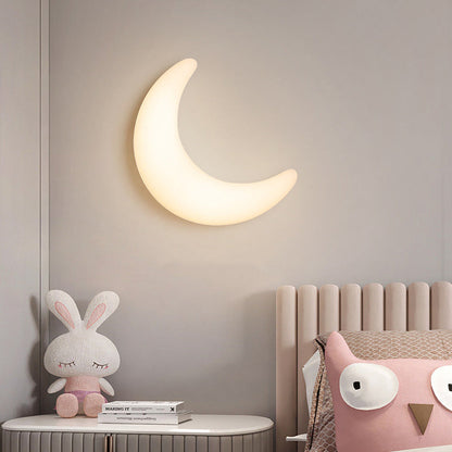Acrylic Brass Crescent-Shaped LED Wall Sconce Lamp