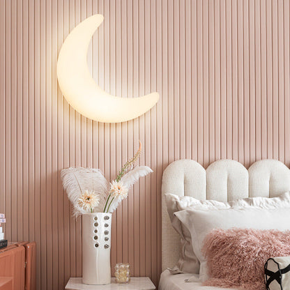 Acrylic Brass Crescent-Shaped LED Wall Sconce Lamp