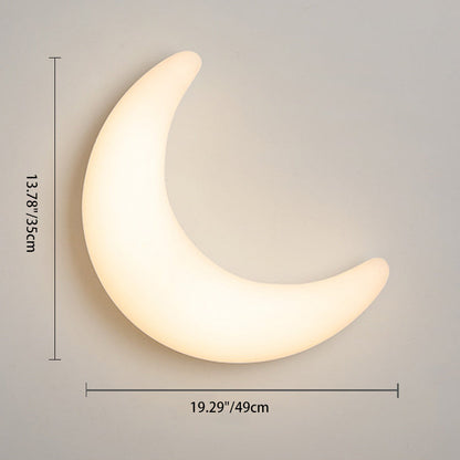 Acrylic Brass Crescent-Shaped LED Wall Sconce Lamp