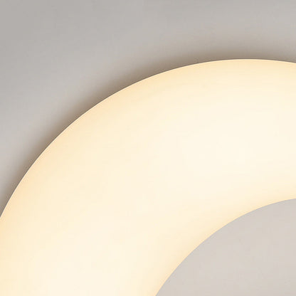 Acrylic Brass Crescent-Shaped LED Wall Sconce Lamp