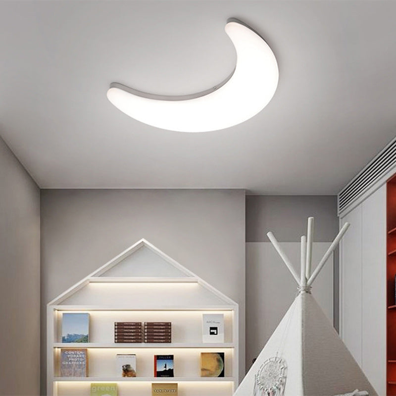 Acrylic Brass Crescent-Shaped LED Wall Sconce Lamp