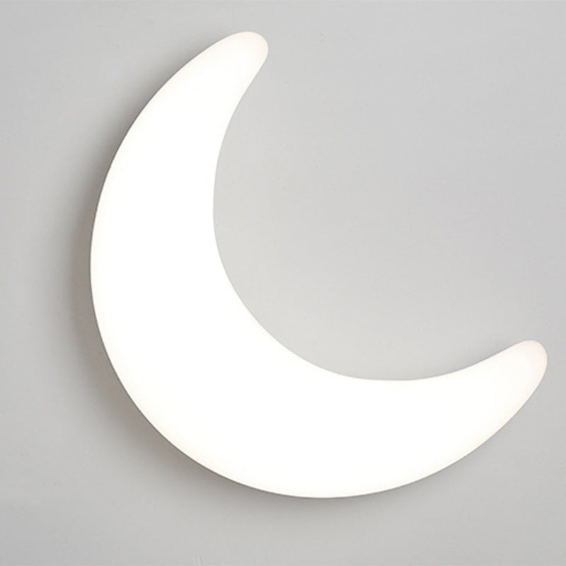 Acrylic Brass Crescent-Shaped LED Wall Sconce Lamp