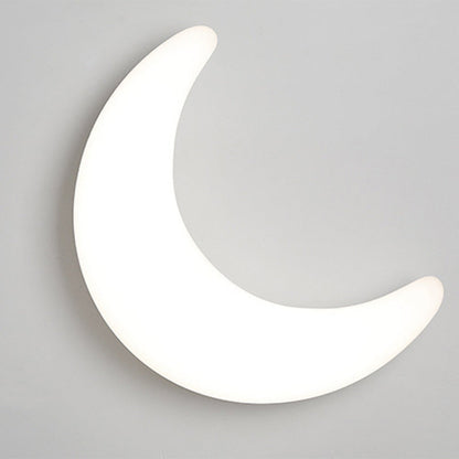 Acrylic Brass Crescent-Shaped LED Wall Sconce Lamp