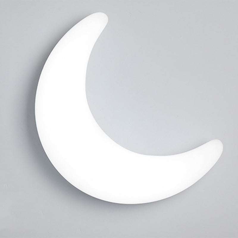 Acrylic Brass Crescent-Shaped LED Wall Sconce Lamp