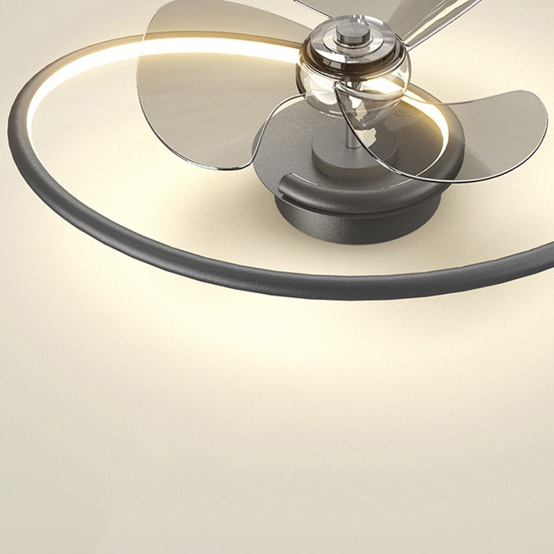 Contemporary Aluminum Ceiling Fan Light