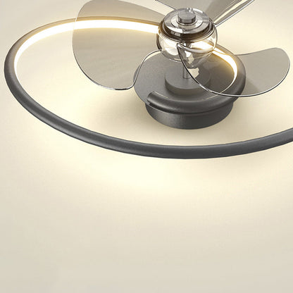 Contemporary Aluminum Ceiling Fan Light