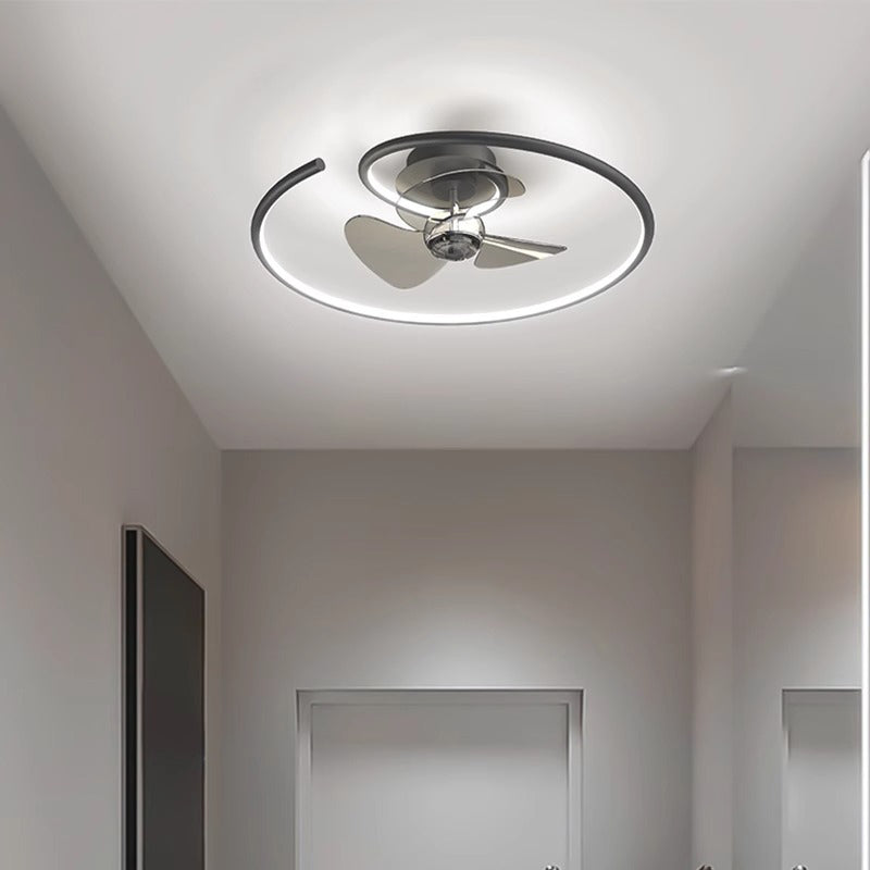 Contemporary Aluminum Ceiling Fan Light