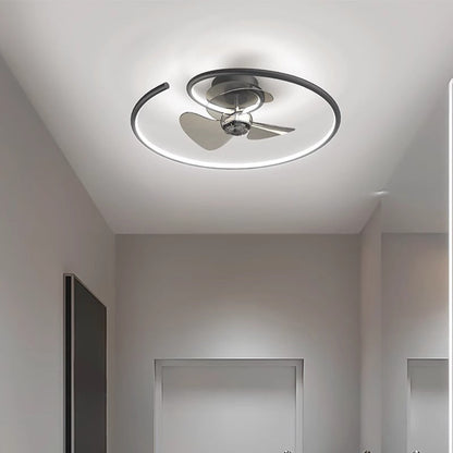 Contemporary Aluminum Ceiling Fan Light
