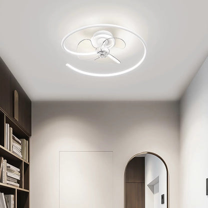Contemporary Aluminum Ceiling Fan Light