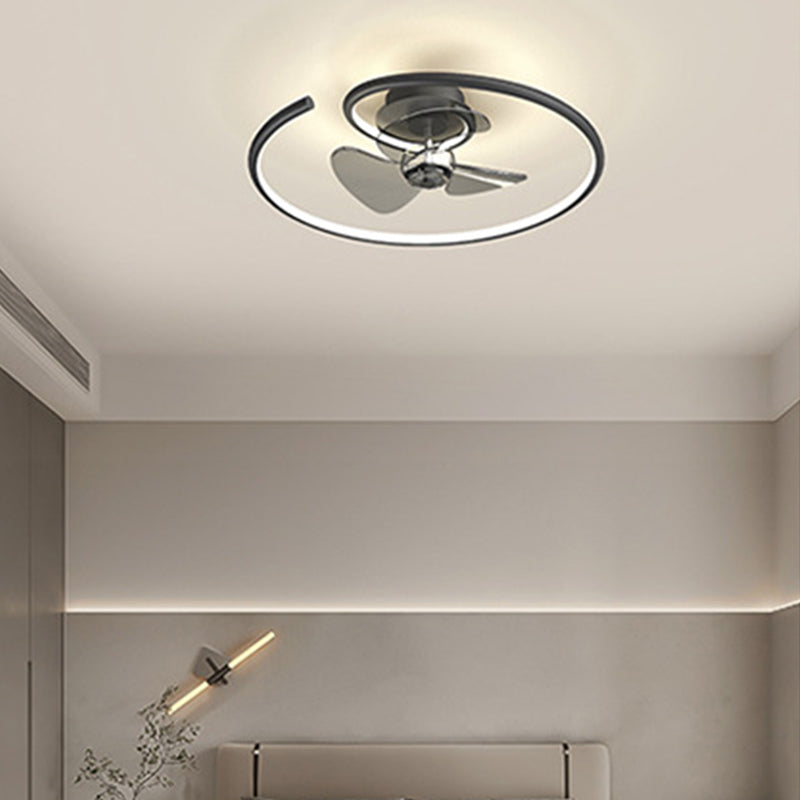 Contemporary Aluminum Ceiling Fan Light