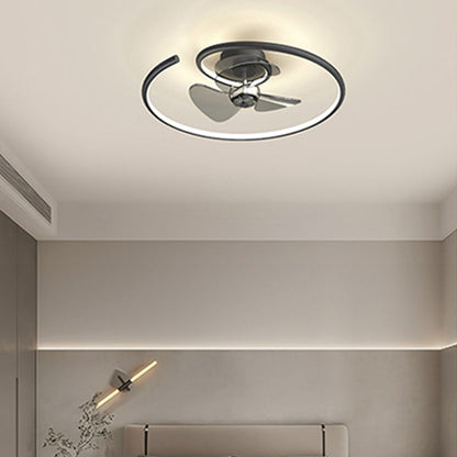 Contemporary Aluminum Ceiling Fan Light