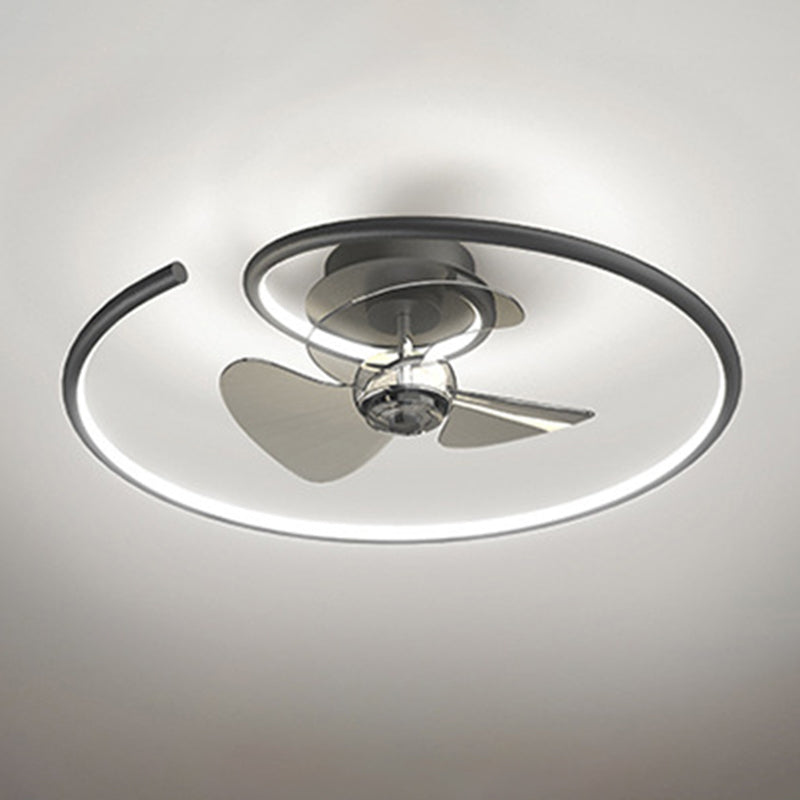Contemporary Aluminum Ceiling Fan Light