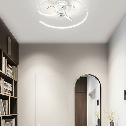 Contemporary Aluminum Ceiling Fan Light