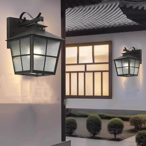 Scandinavian House-Shaped Square 1-Light Wall Sconce Lamp