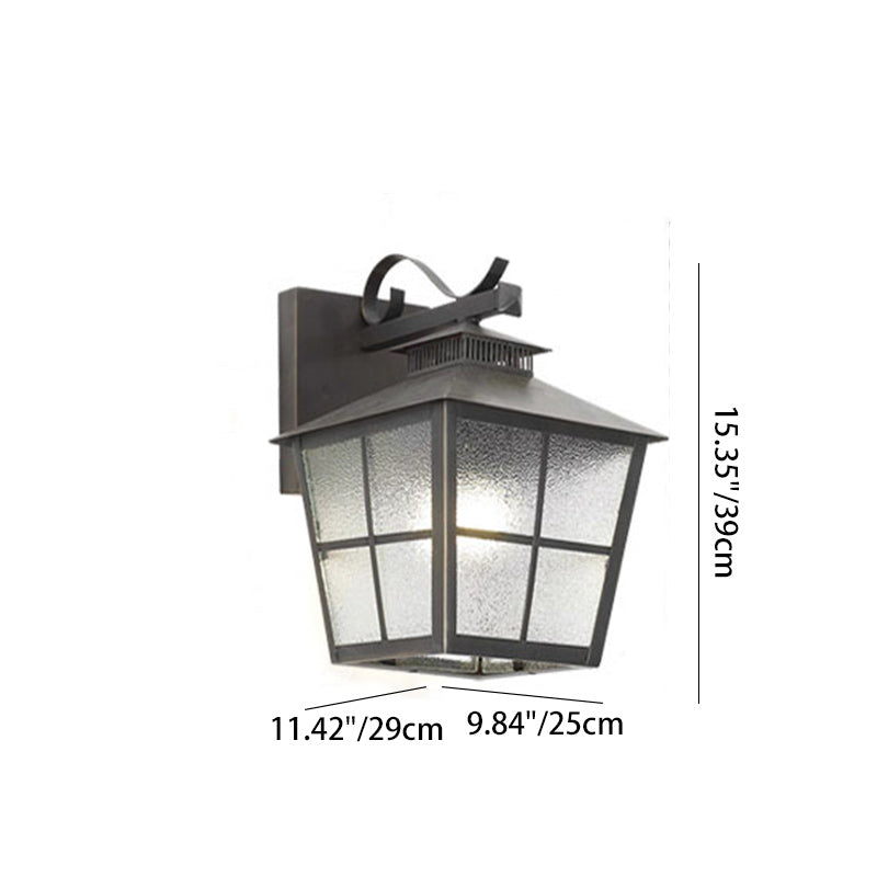 Scandinavian House-Shaped Square 1-Light Wall Sconce Lamp