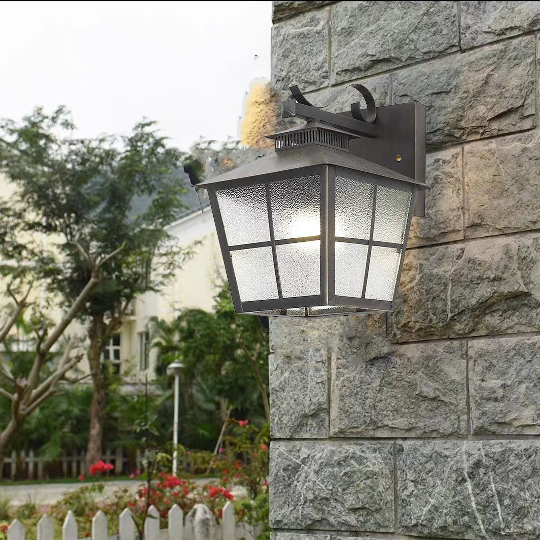 Scandinavian House-Shaped Square 1-Light Wall Sconce Lamp