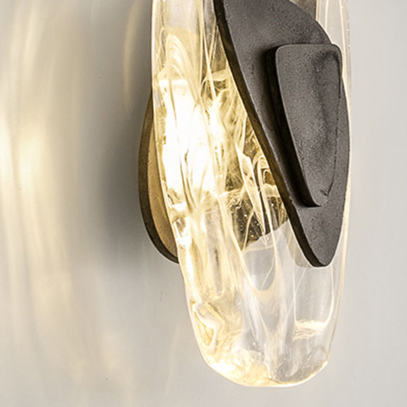 Creative Glass Iron Triangular Oval LED Wall Sconce Lamp