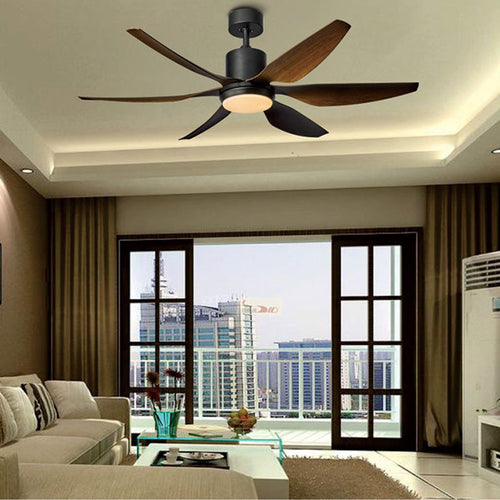Contemporary Copper Ceiling Fan Light