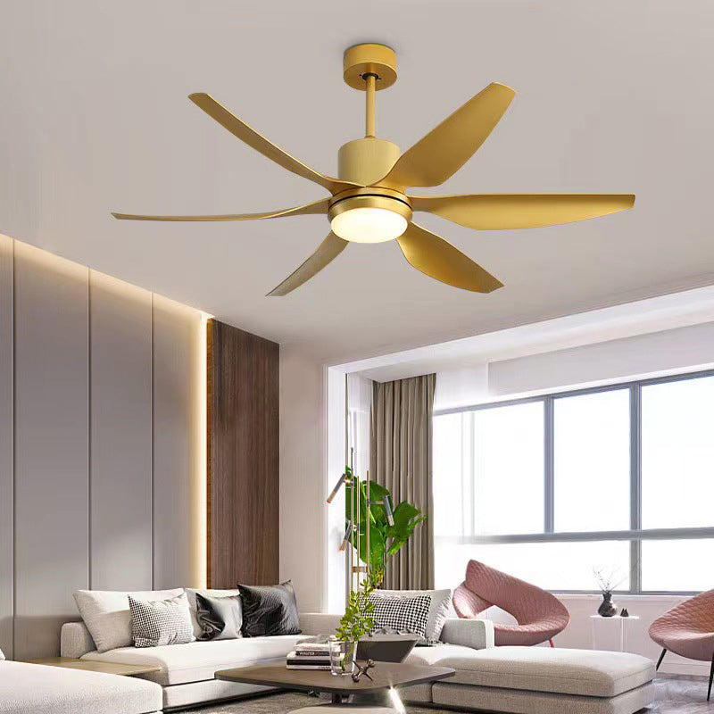 Contemporary Copper Ceiling Fan Light