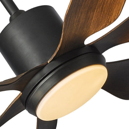 Contemporary Copper Ceiling Fan Light