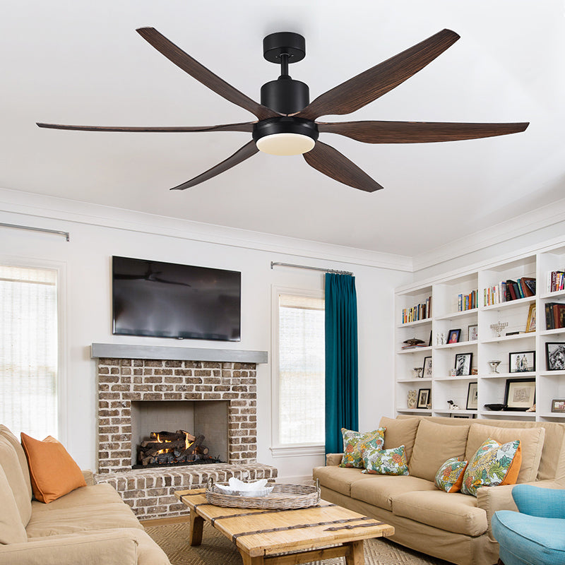 Contemporary Copper Ceiling Fan Light