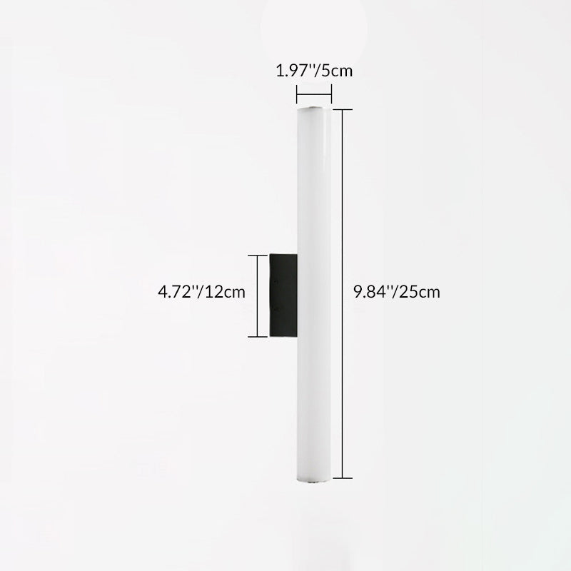 Acrylic Aluminum Cylindrical Strip LED Wall Sconce Lamp