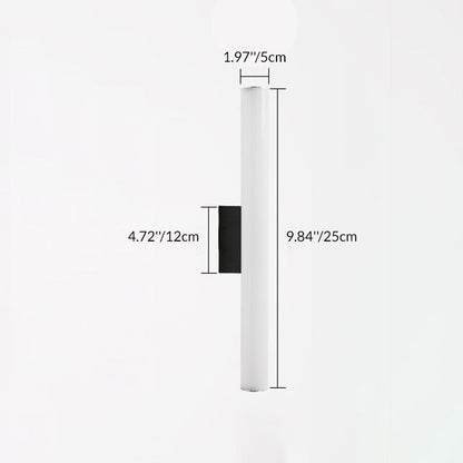 Acrylic Aluminum Cylindrical Strip LED Wall Sconce Lamp