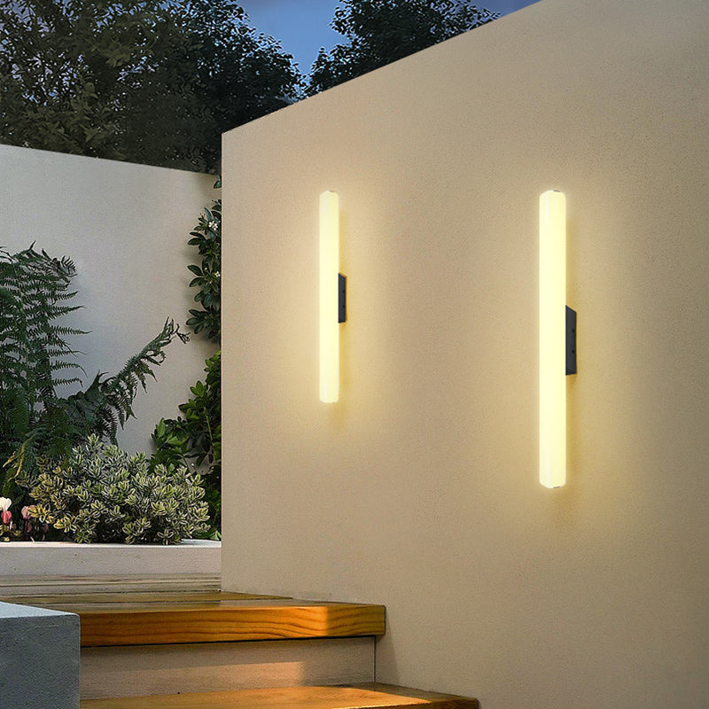Acrylic Aluminum Cylindrical Strip LED Wall Sconce Lamp