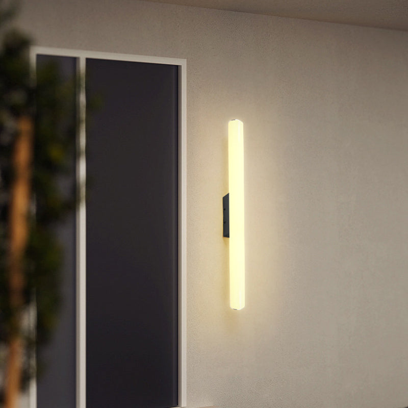 Acrylic Aluminum Cylindrical Strip LED Wall Sconce Lamp