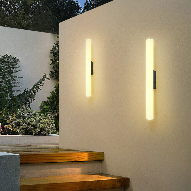 Acrylic Aluminum Cylindrical Strip LED Wall Sconce Lamp