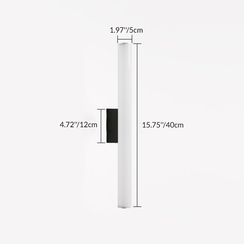 Acrylic Aluminum Cylindrical Strip LED Wall Sconce Lamp