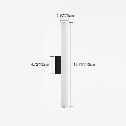 Acrylic Aluminum Cylindrical Strip LED Wall Sconce Lamp