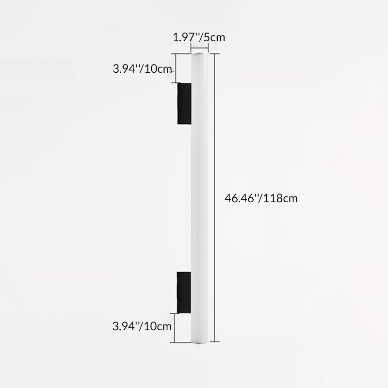 Acrylic Aluminum Cylindrical Strip LED Wall Sconce Lamp