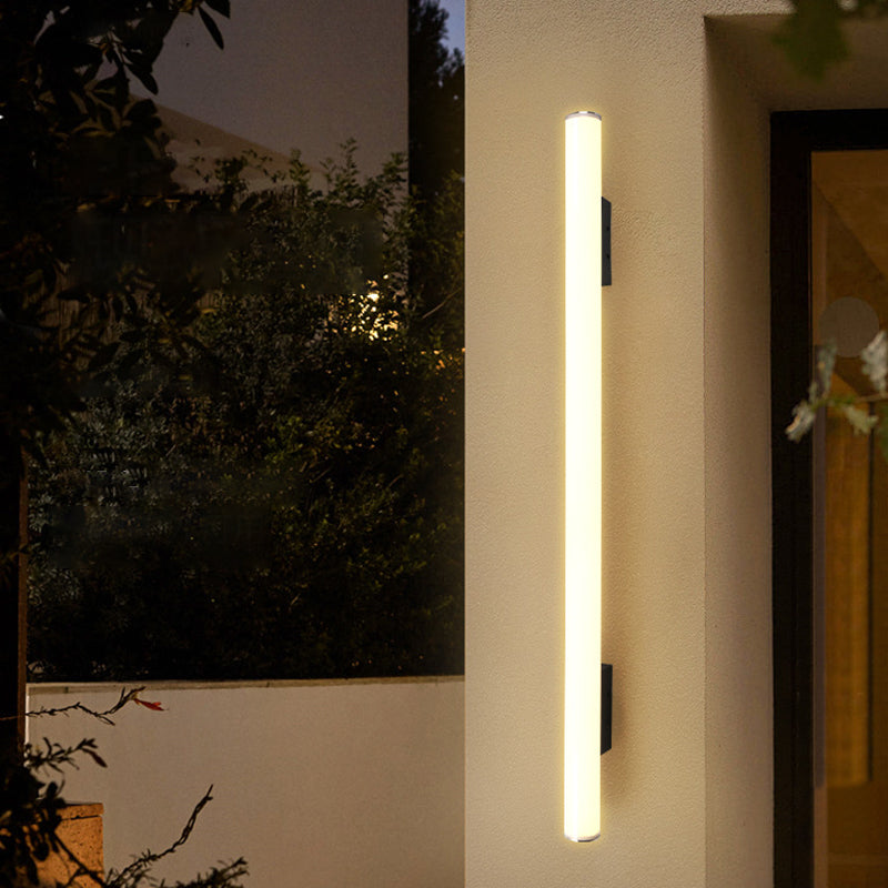 Acrylic Aluminum Cylindrical Strip LED Wall Sconce Lamp