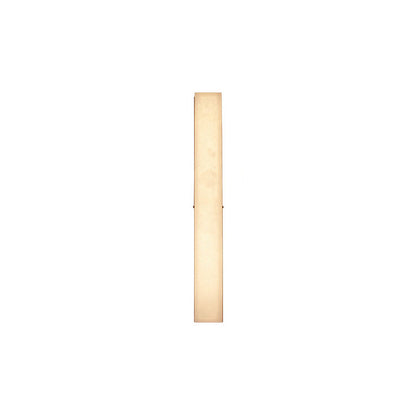 Brass Alabaster Rectangular LED Wall Sconce Lamp