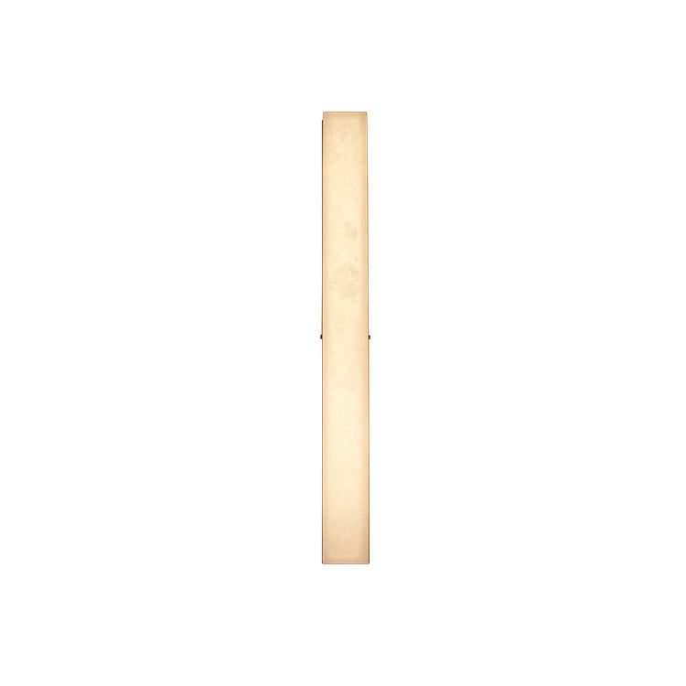 Brass Alabaster Rectangular LED Wall Sconce Lamp