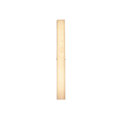 Brass Alabaster Rectangular LED Wall Sconce Lamp