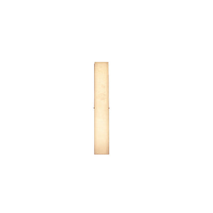 Brass Alabaster Rectangular LED Wall Sconce Lamp