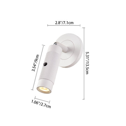 Scandinavian Aluminum Cylinder Round LED Wall Sconce Lamp